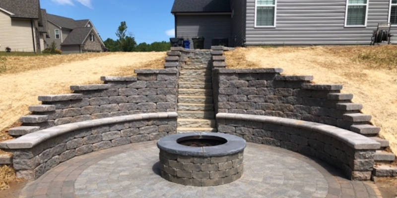 Outdoor Fire Pit Construction in Greensboro, North Carolina