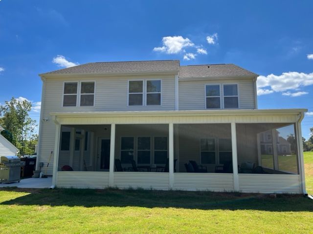 432sf maintenance free screened porch in High Point, NC
