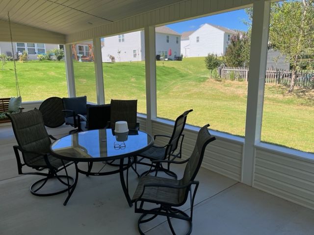 432sf maintenance free screened porch in High Point, NC